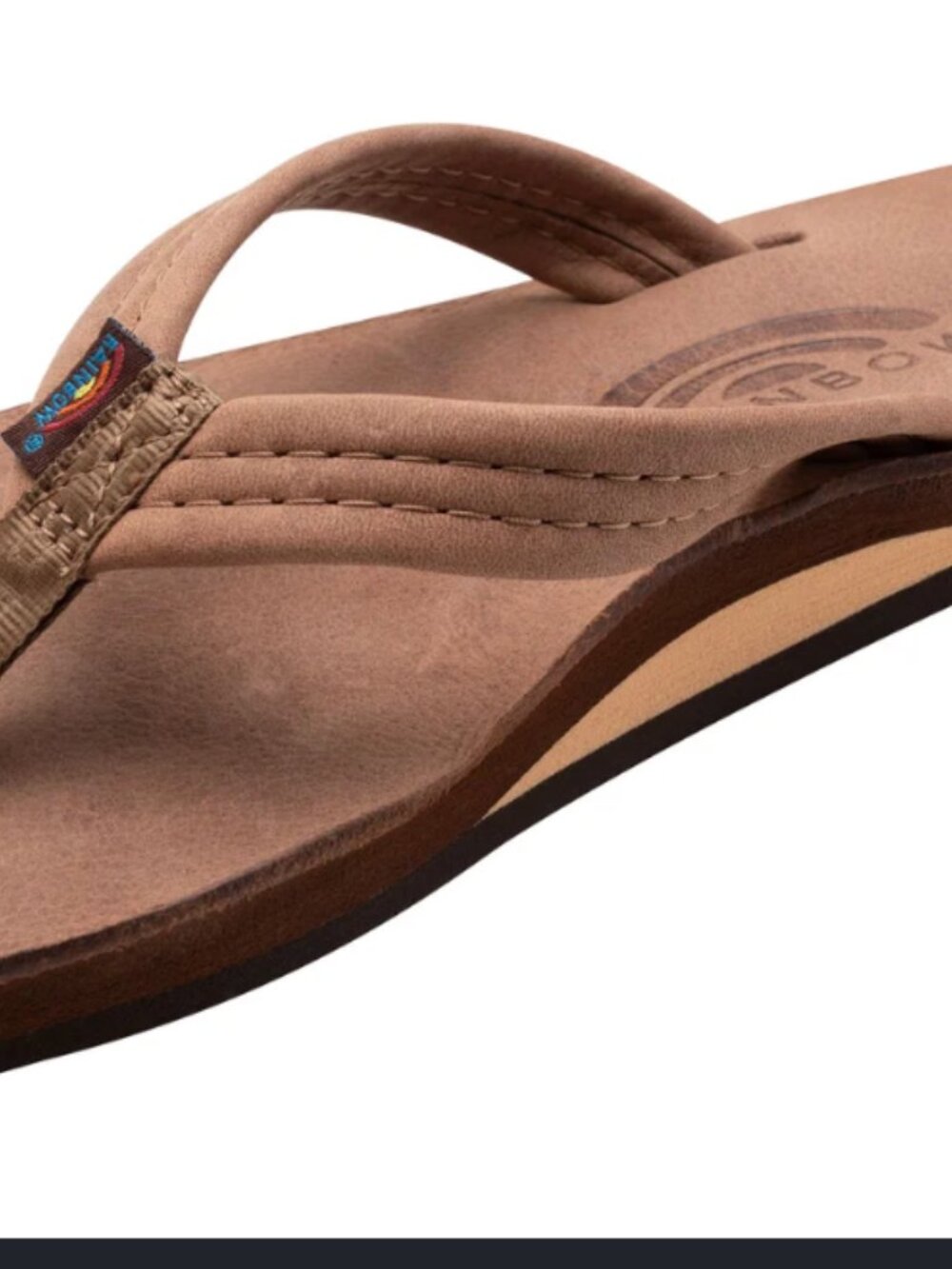 Rainbow Sandals Luxury Leather Nogales Wood Single Layer Arch 3/4" Med Strap 11